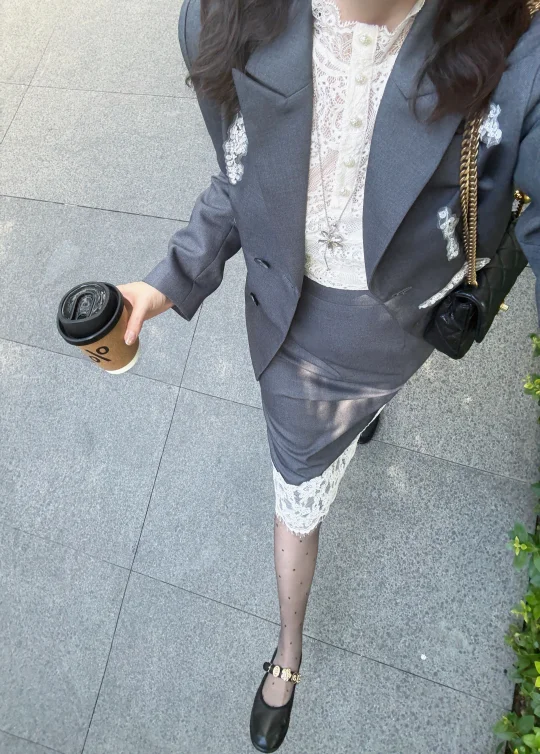 期待穿西装套装的秋天🍂！打工人超爱高级灰！