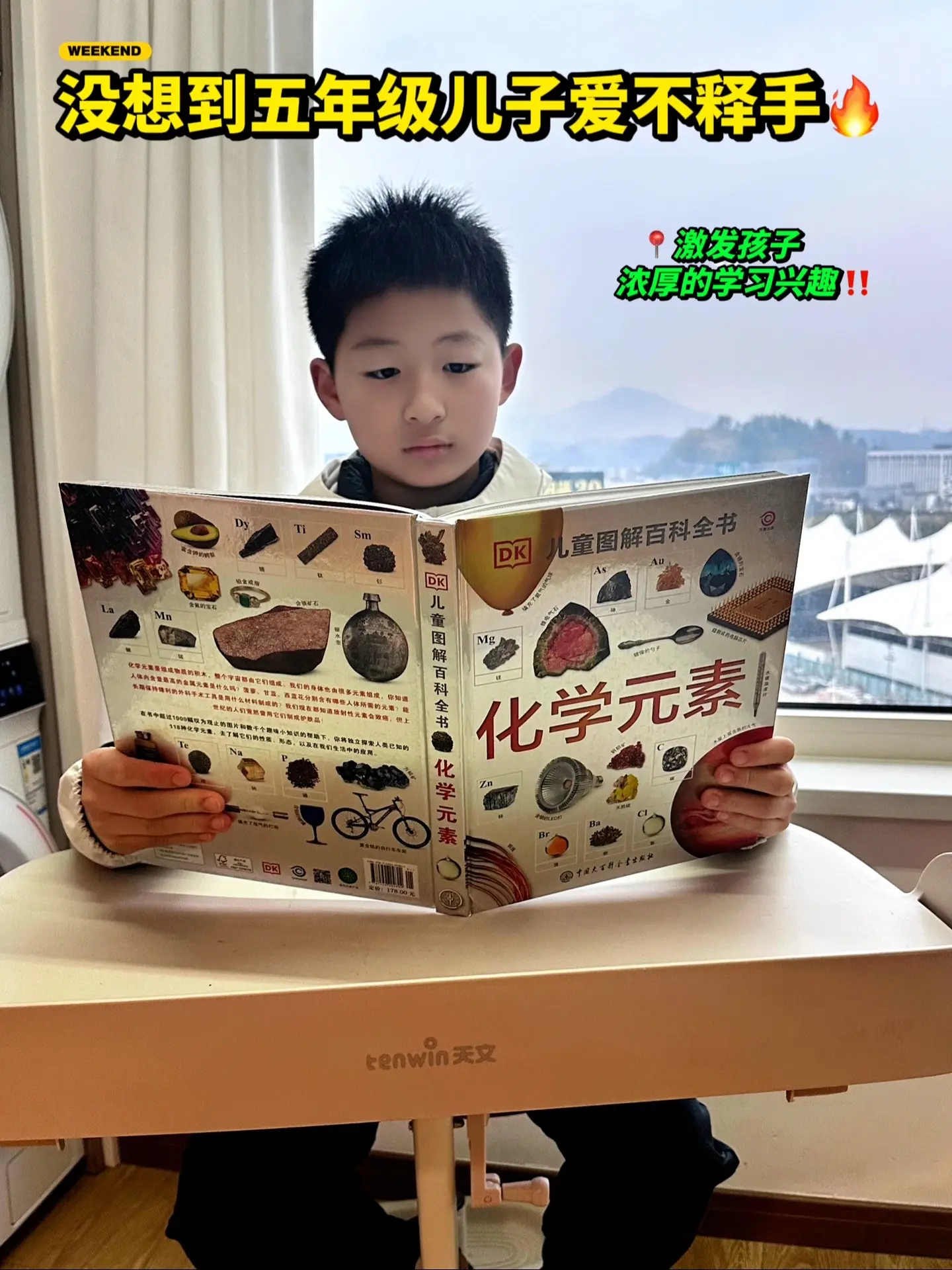 不愧是DK专为中小学生准备的化学科普书!厚厚一本共208页，按照元素周...