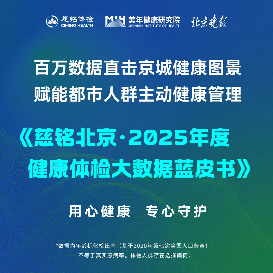 北京成年人脂肪肝检出率超43%慈铭发布首都百万样本健康大数据触目惊心！慈铭首都百