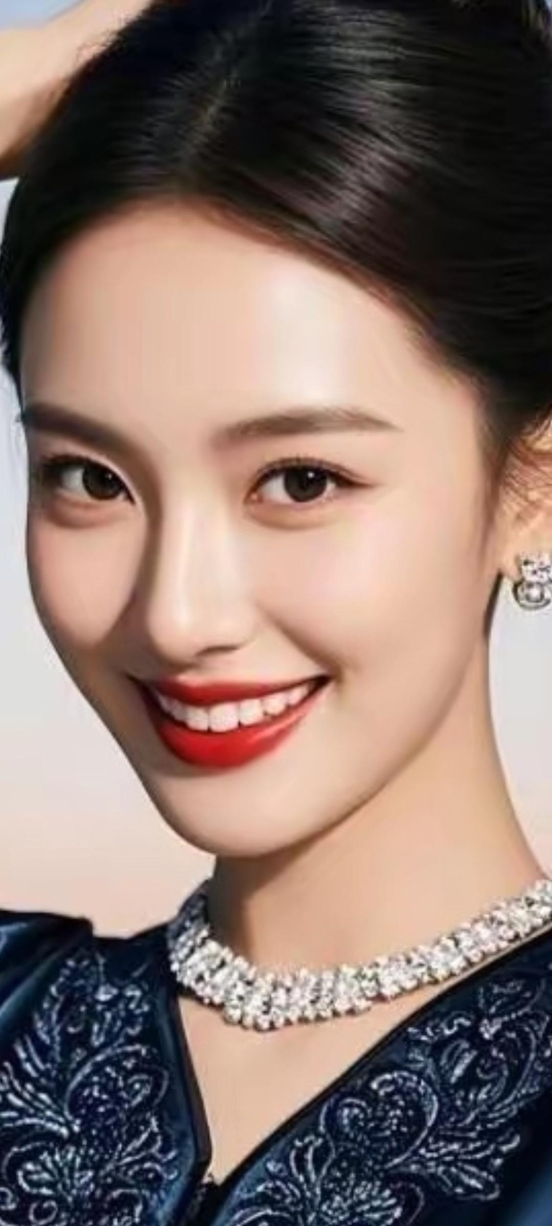 优雅红唇，闪耀珠宝，气质女神！💄✨💎