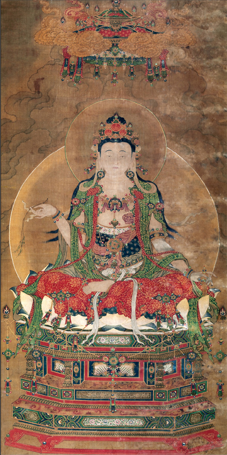 水陆画是中国古代举行“水陆法会”时悬挂、供奉的宗教神像画，它在实质上是一部极其庞
