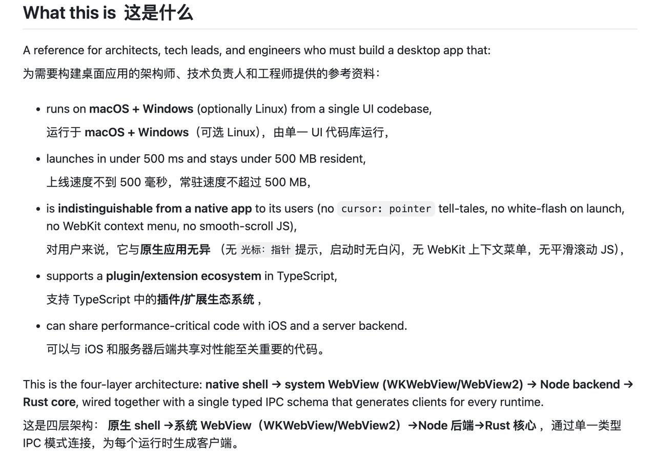 这是一项 Agent 技能，用于设计带有原生感的跨平台桌面应用 ——源自 Ray