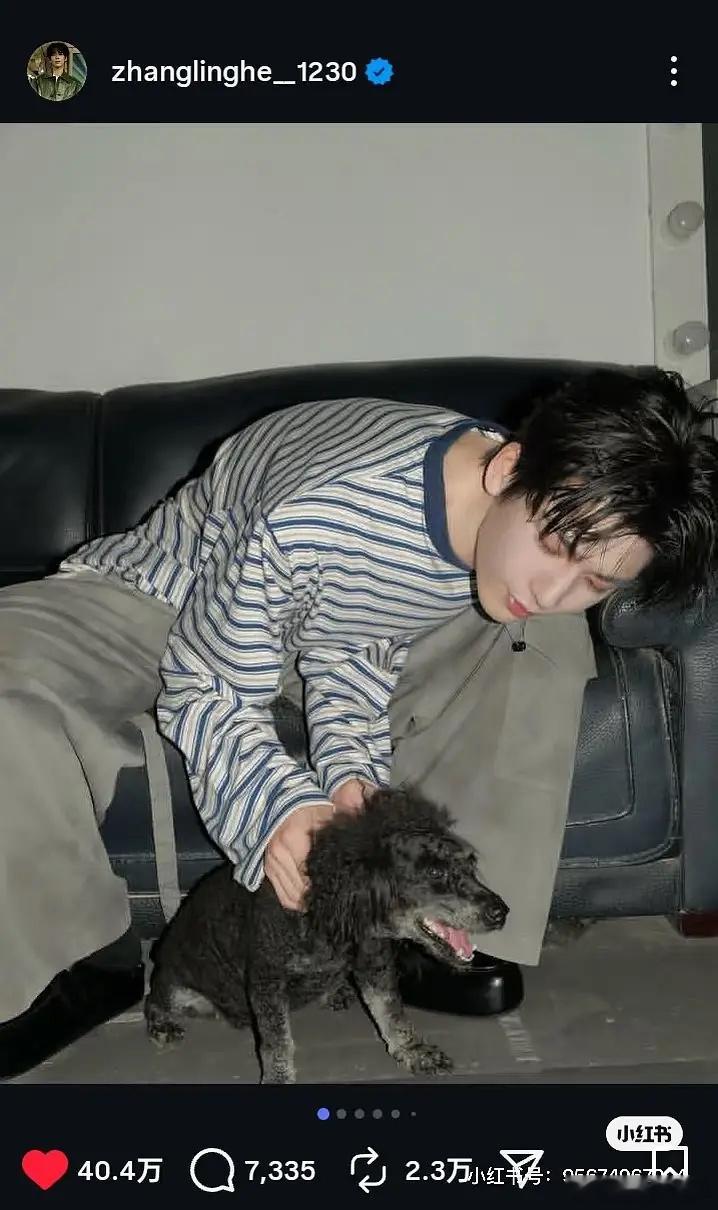 张凌赫ins一小时点赞破四十万，是全球大爆生的水平吗？ 