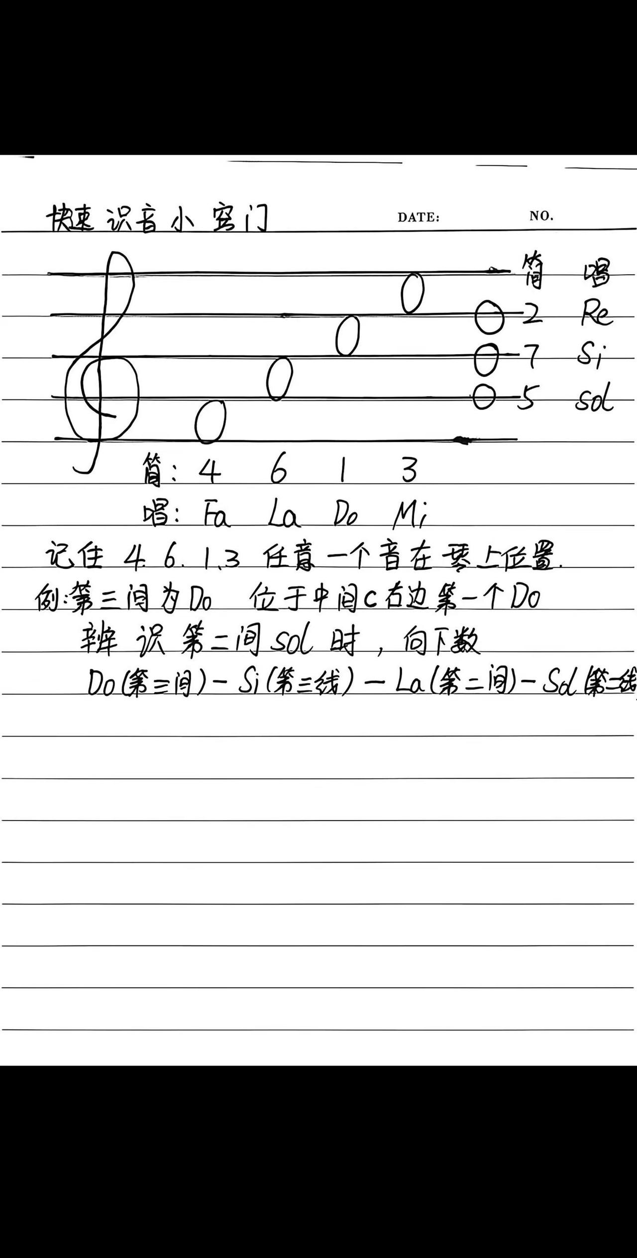 钢琴零基础第一课完整笔记整理📒。从坐姿、认琴键到五线谱识音入门基础全捋明白，自