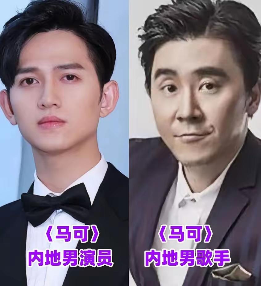 盘点圈内同名艺人，两人境遇天差地别，有人手握好资源一路爆红，有人缺机遇难出圈，人