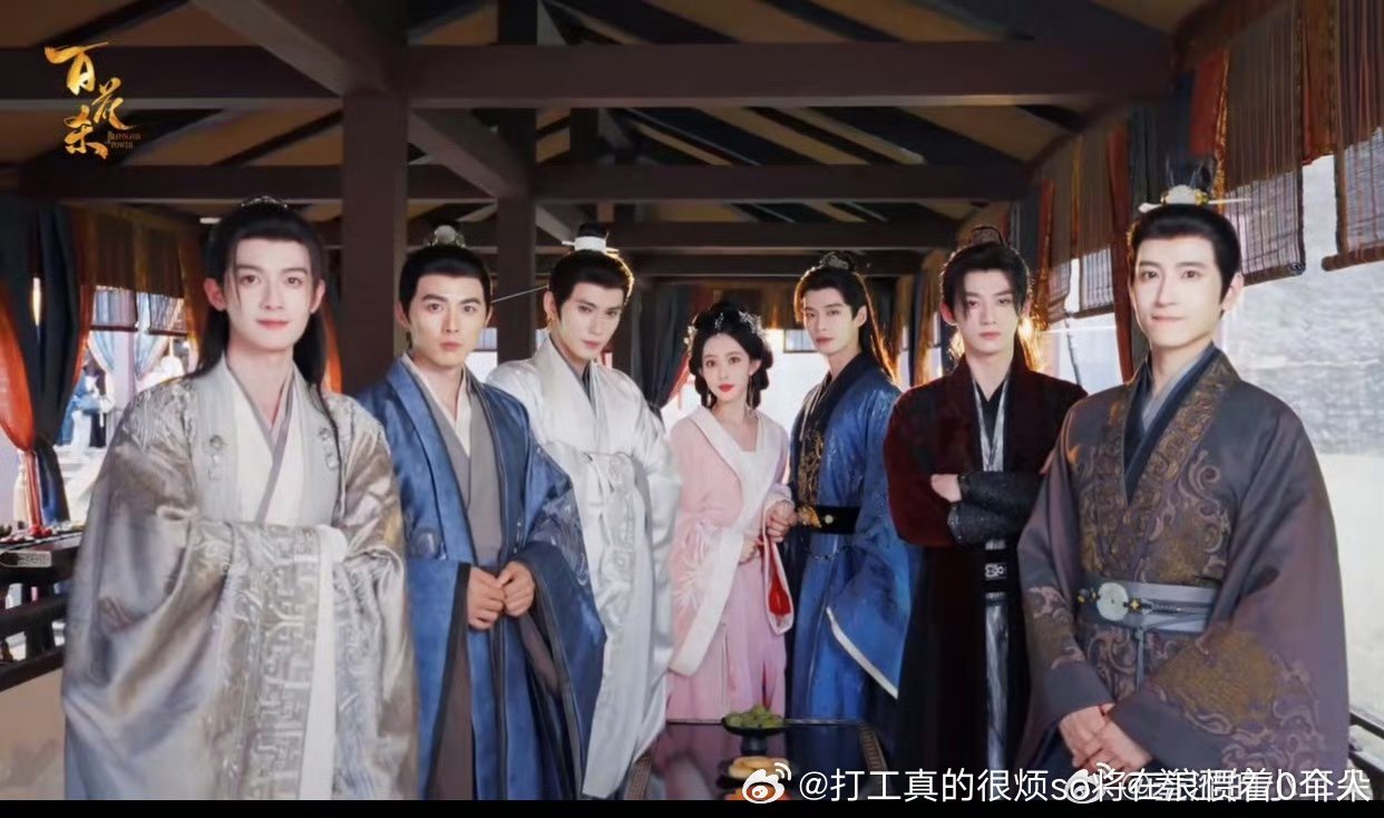 一女六男但是颜值能看的两个都是老的
