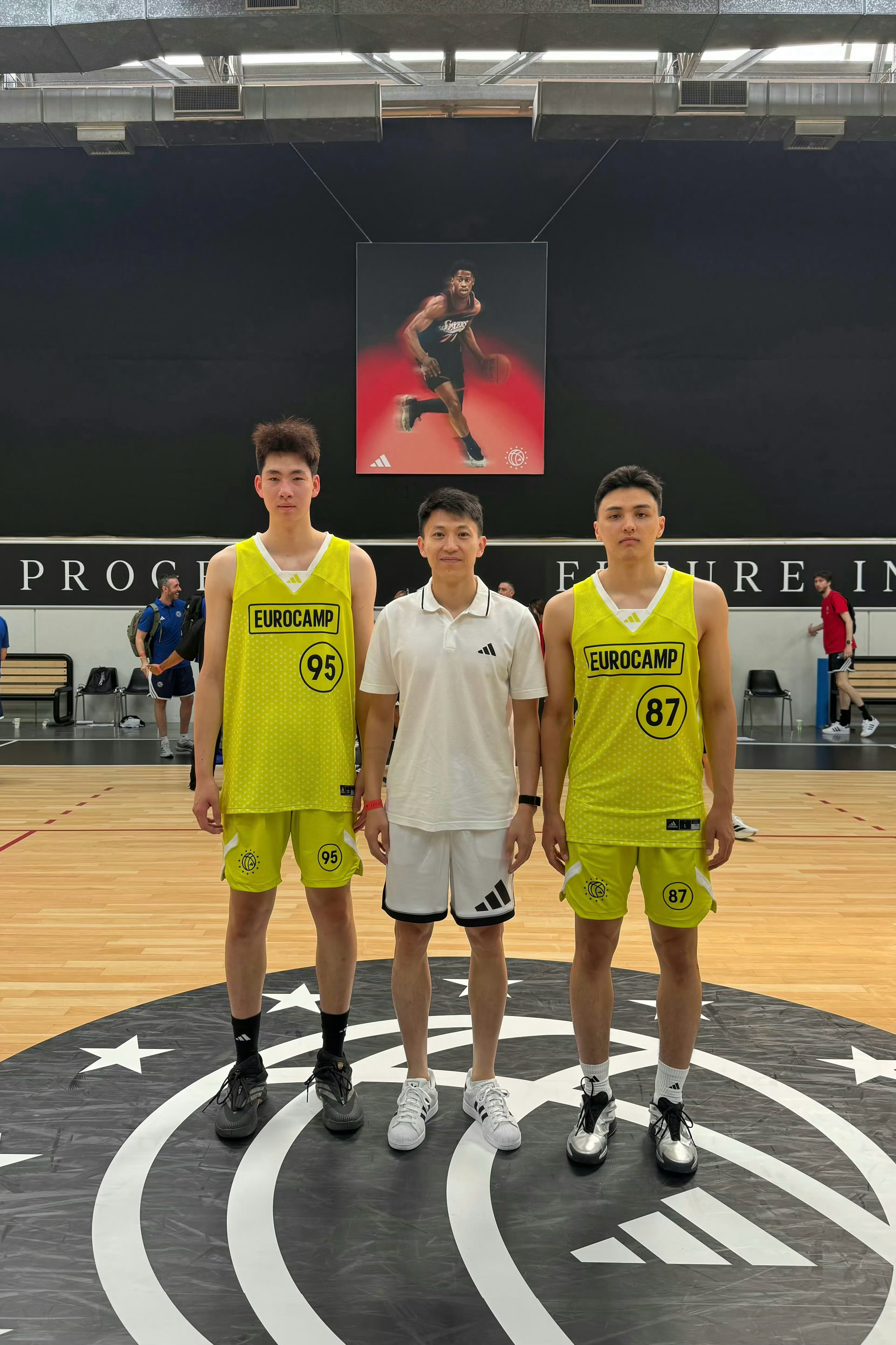 刘晓宇、于米提、郇斯枫在今年的adidas euro camp，今年只有两名中国