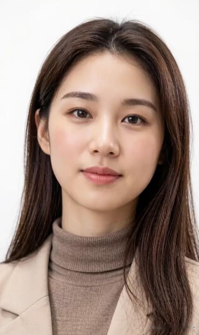五律·初见
 
柔丝垂两肩，清目蕴温然。
浅黛藏心事，轻腮红玉颜。
素衣含静气，