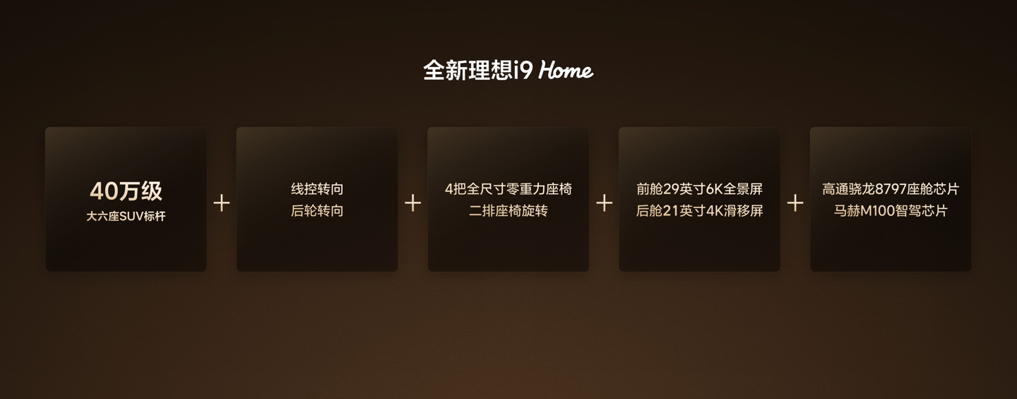 【全新理想 i9 Home 六座 SUV 开启交付，36.98 万元】理想汽车宣