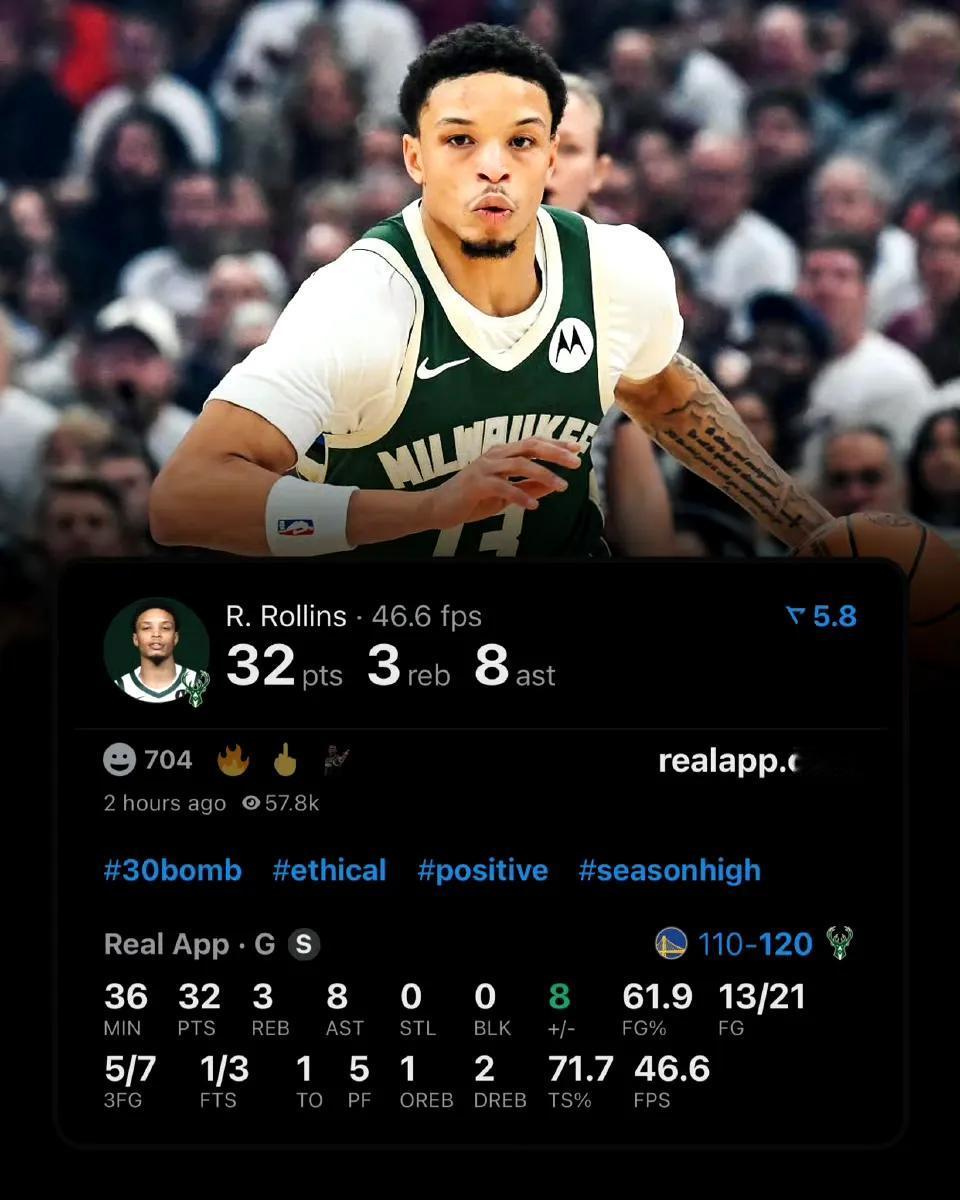 休赛季湖人想要
别人没来直接和雄鹿续约了
罗林斯节奏真好啊，看着不快，效果出奇的