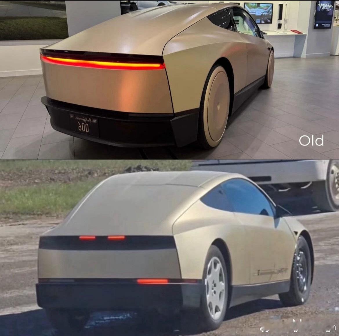 网传的特斯拉Cybercab量产车无伪装谍照好家伙从哪儿捡的轮毂感觉像是老奔驰上