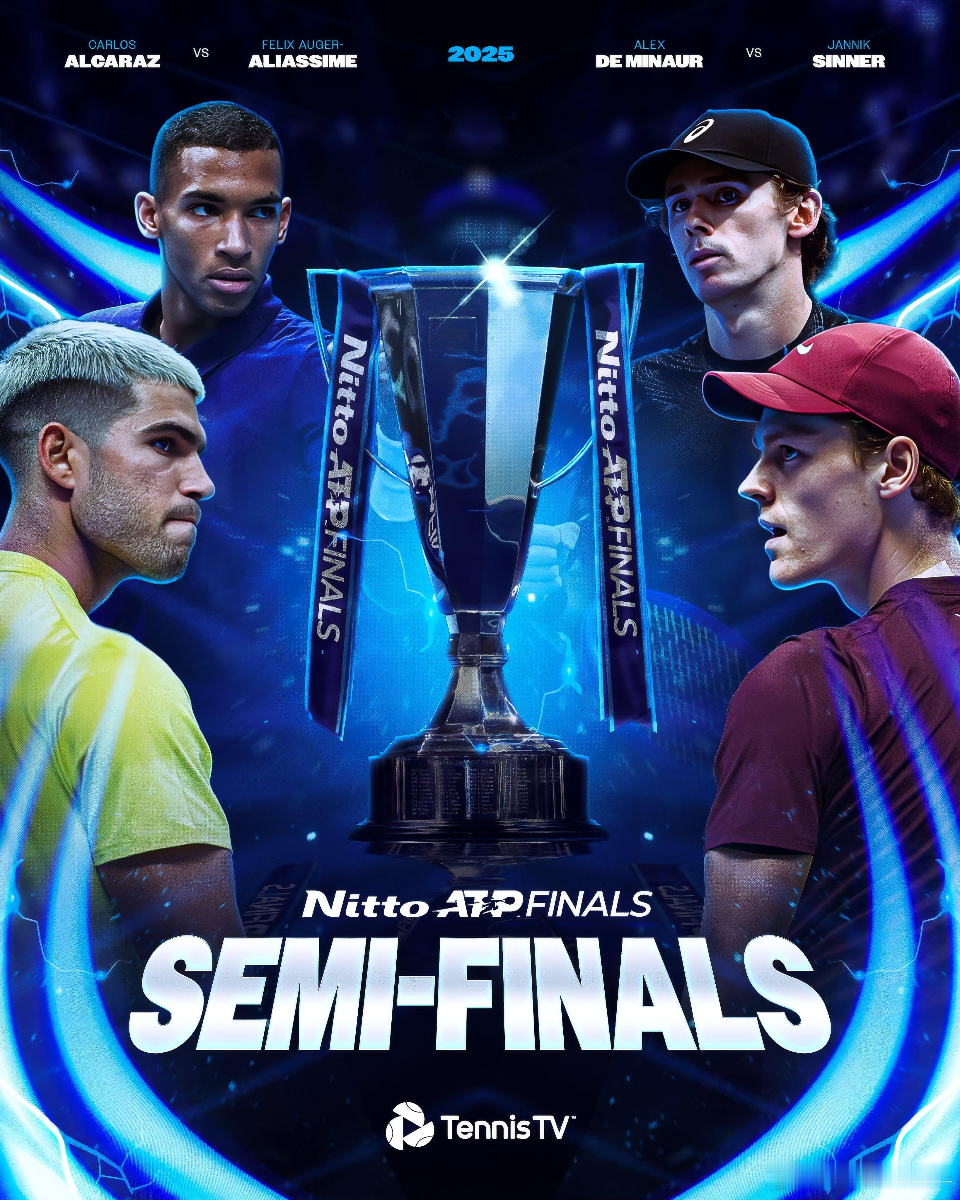 请查收日东 四强对阵🔥阿尔卡拉斯 vs 阿利亚西姆辛纳 vs 德米纳尔你看好哪