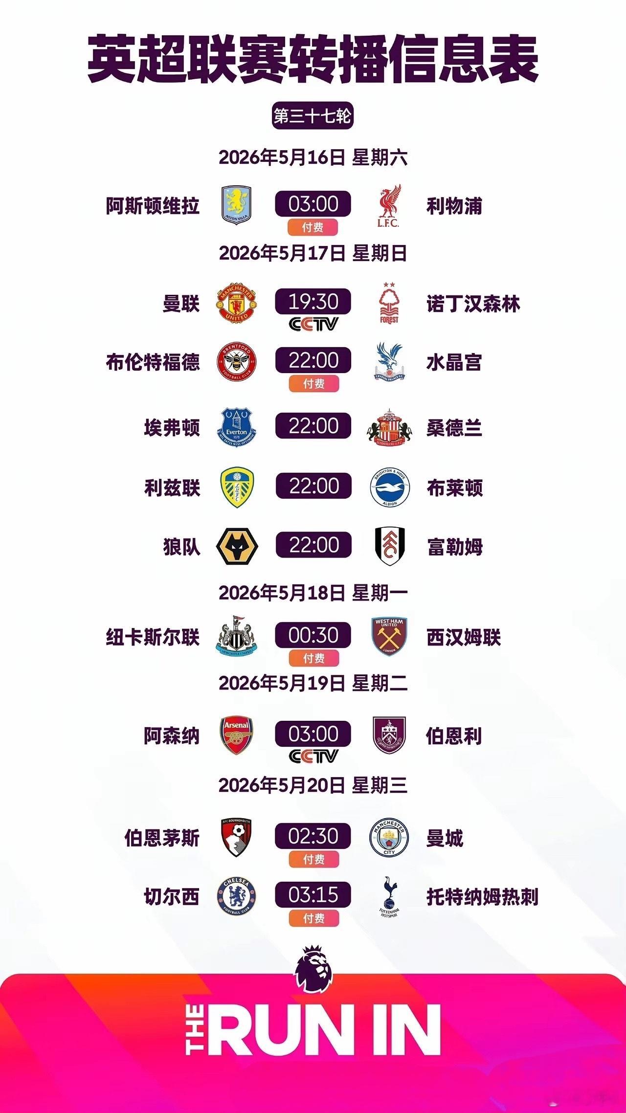利物浦迎保五关键战，维拉或分心欧联杯。维拉对阵利物浦，英超第37轮，利物浦再争前