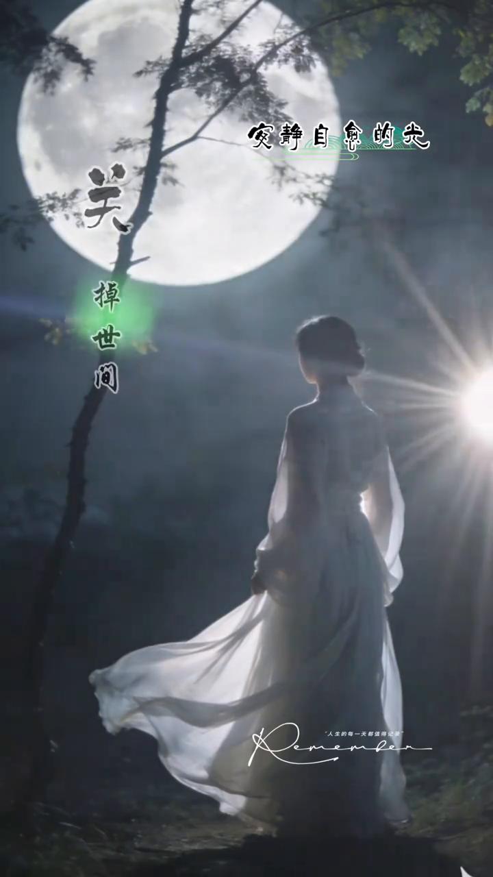 安静自拿的光，关掉世间所有喧嚣，心慢慢放下牵挂，夜色温柔，轻在第下，给自己一个温
