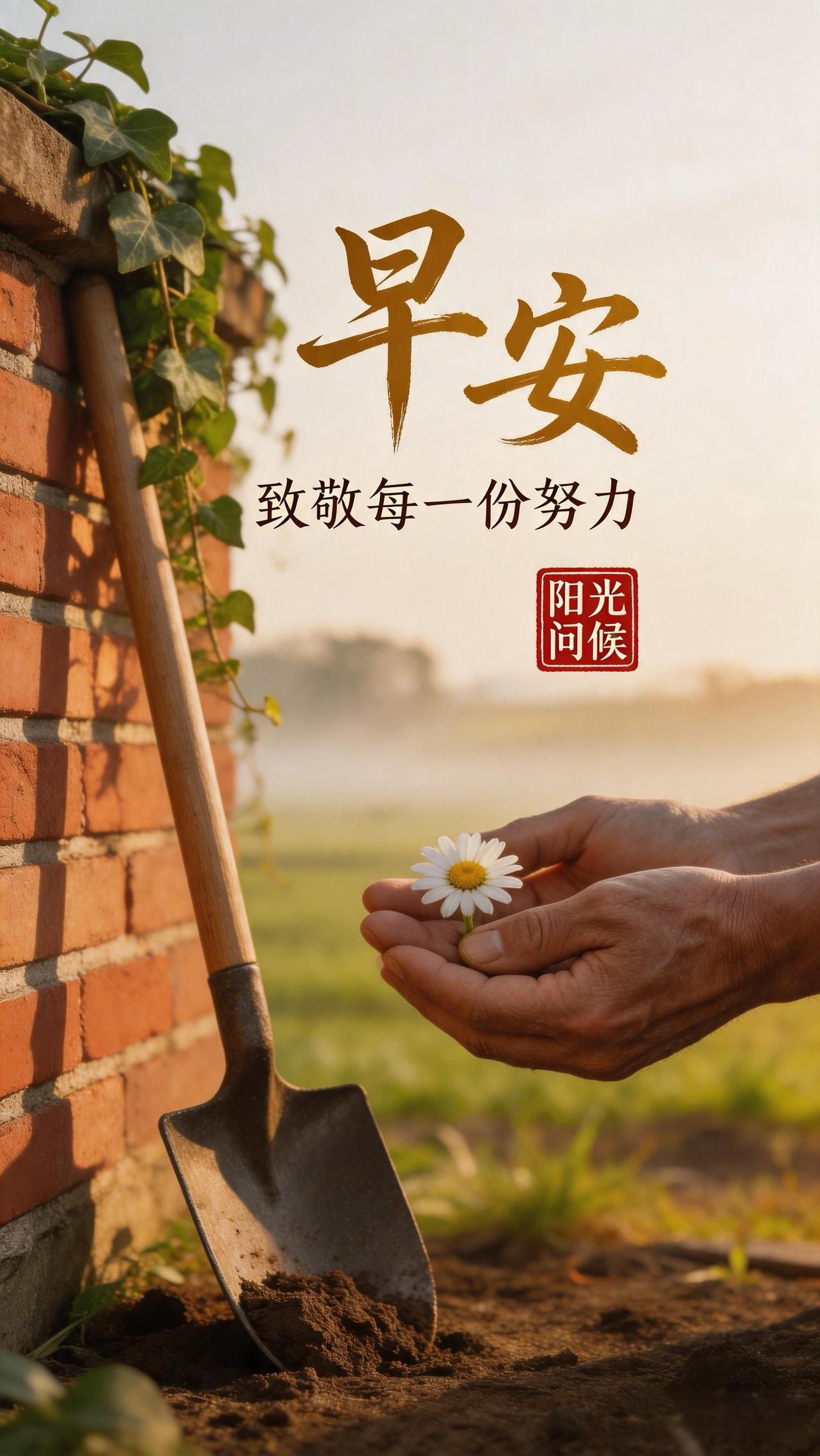 早安！五一劳动节即将到来，愿你在忙碌的日子里，也别忘了好好照顾自己。每一份努力都
