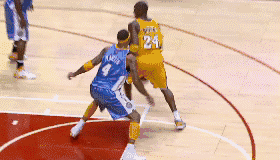 科比梦幻脚步戏耍掘金4号（换作别人可能骗个二加一了）