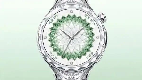 华为星钻手镯表售价29999元华为首款珠宝智能腕表星钻手镯表，将科技与珠宝美学巧