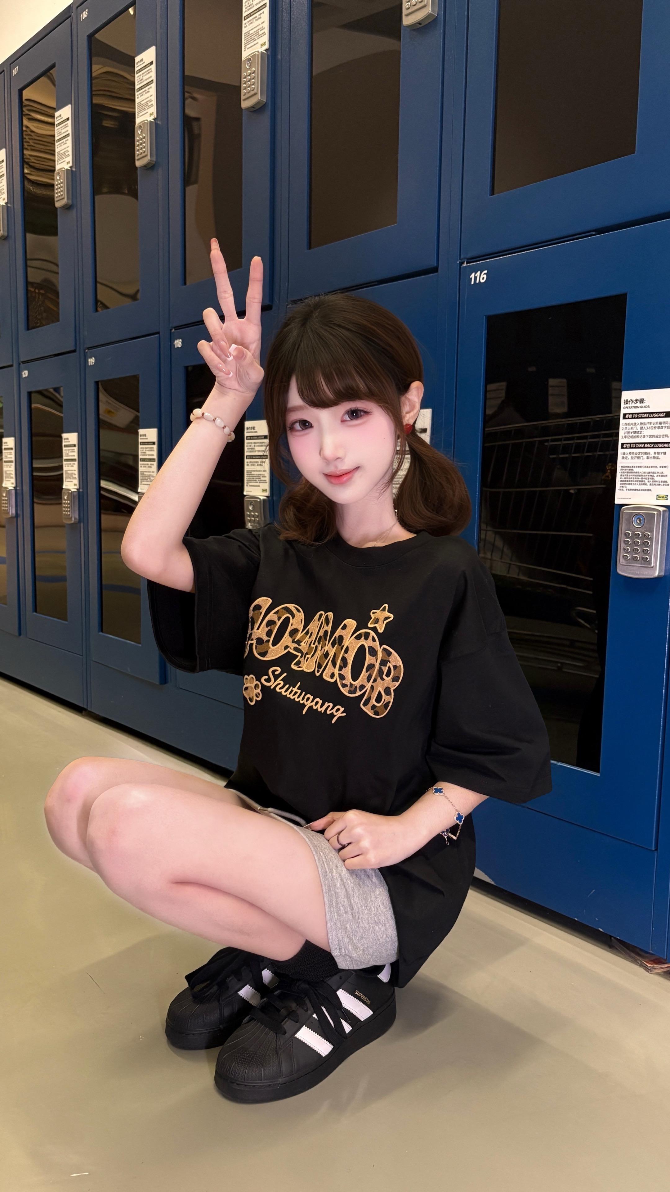 唉 卖萌被人打了 🥹正好把我的短发打成了双马尾 我又可以继续卖萌了⁄...