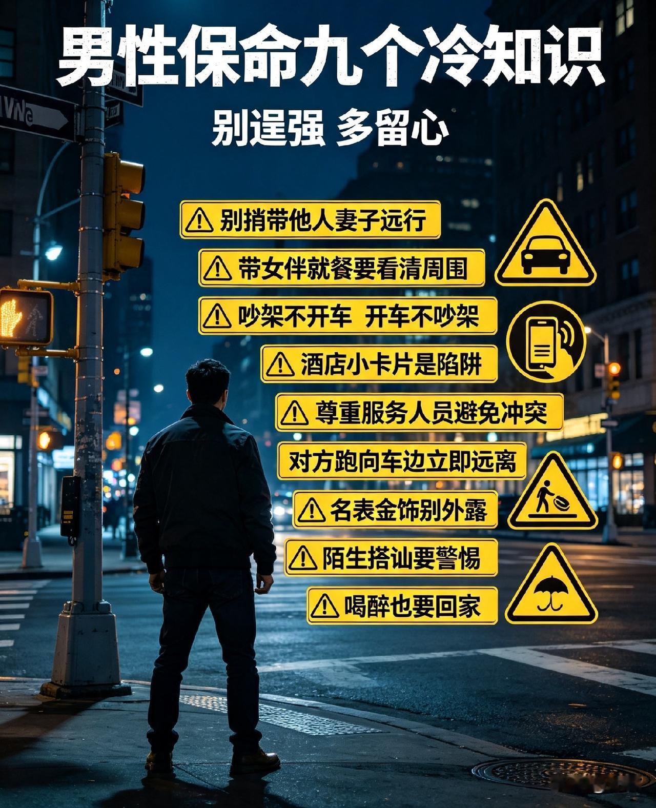 男性保命九个冷知识
句句扎心
关键时刻真能救命
 
1、不要捎带别人的妻子出远门