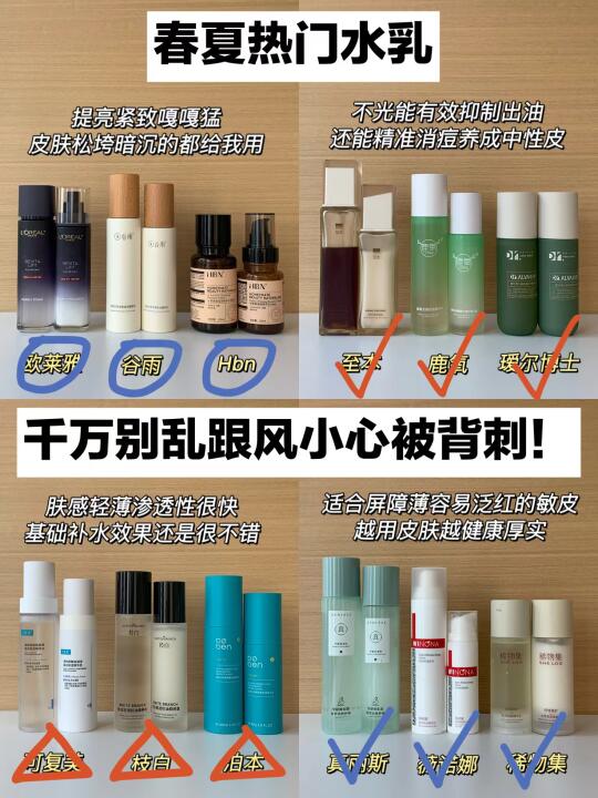 喂饭式总结！新品热门水乳跟我选不踩雷