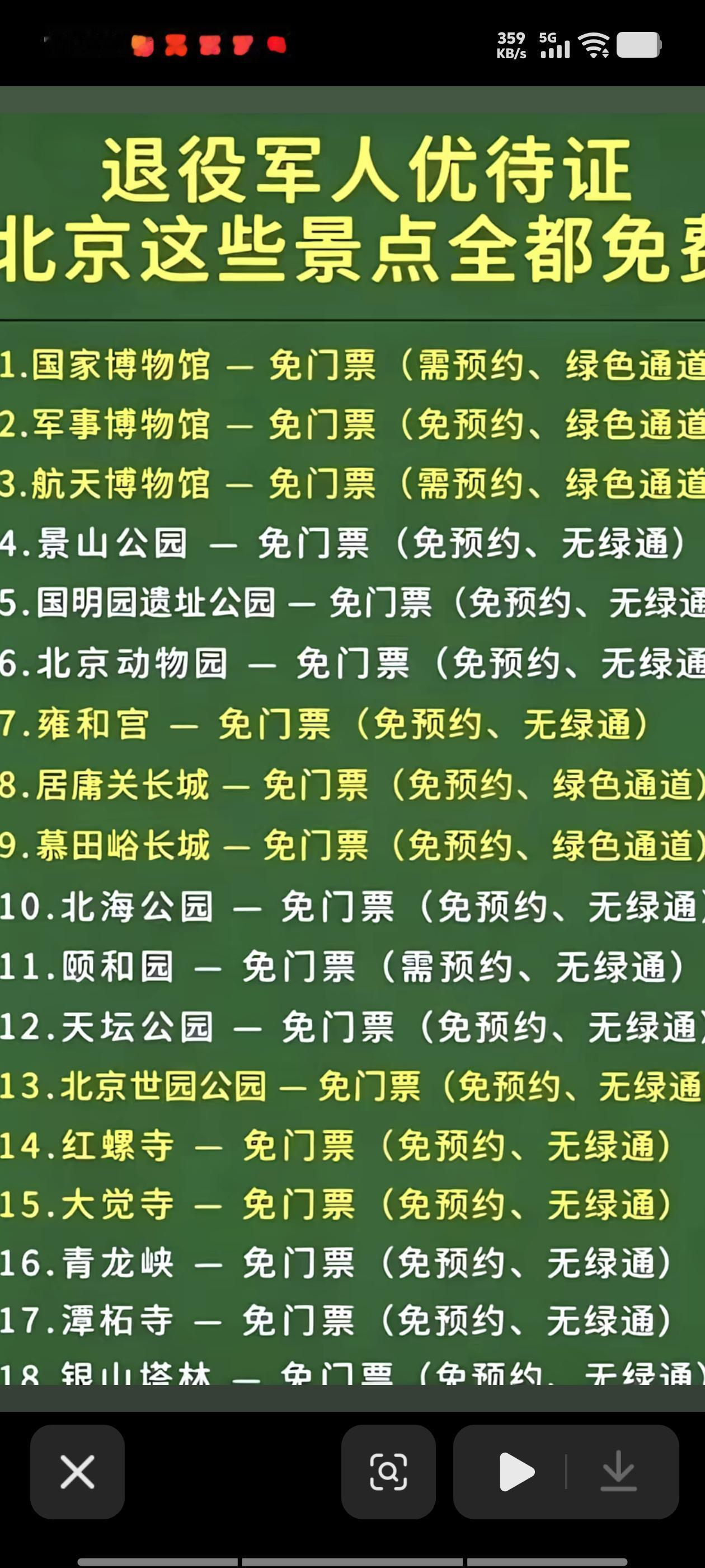 退役军人优待证有用吗？答案是肯定的，有用！北京市己经出台了景区免费明细，全国各地