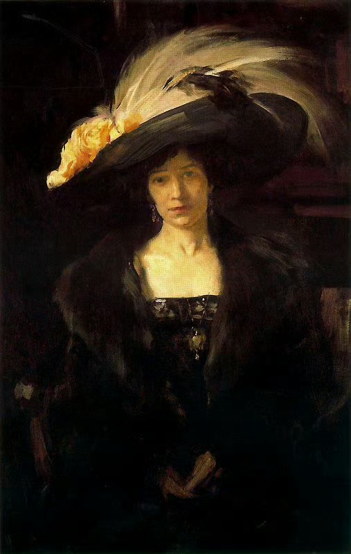 Joaquín Sorolla, Clotilde with hat  
