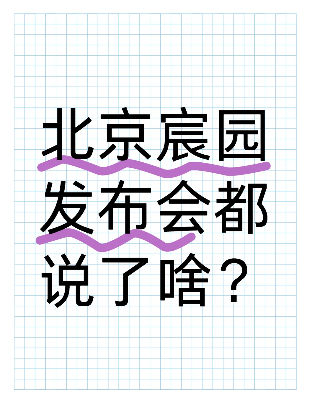 北京宸园的发布会都说了啥？