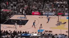 NBA总决赛马刺vs尼克斯笑不活了！二运+夹臂纠缠全都无视，福克斯突破上篮拿下2