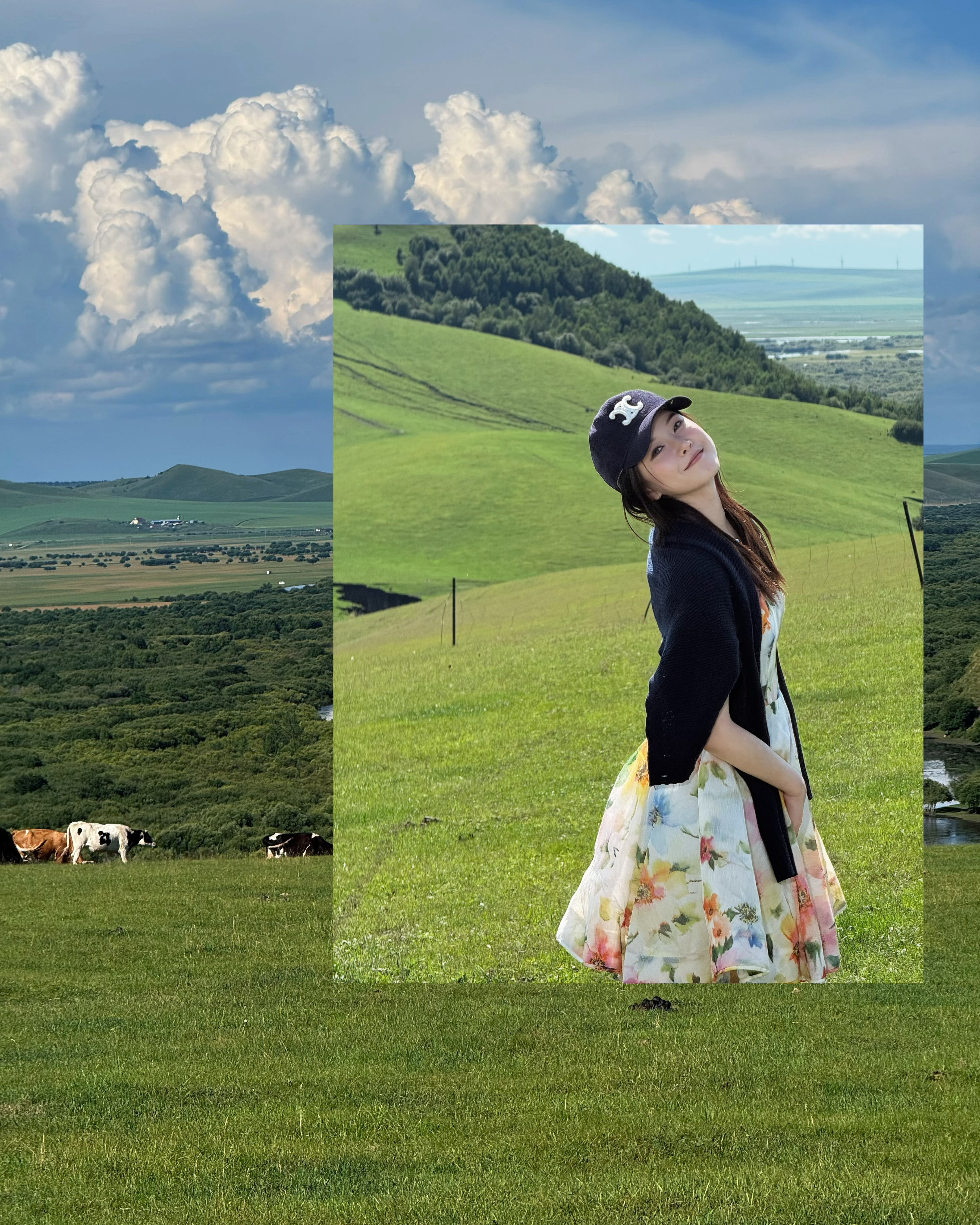 清一下旅行库存⛅️ 🐂 🐑 🦌最后一张照片是当时我俩陷到了水坑里，车胎一直