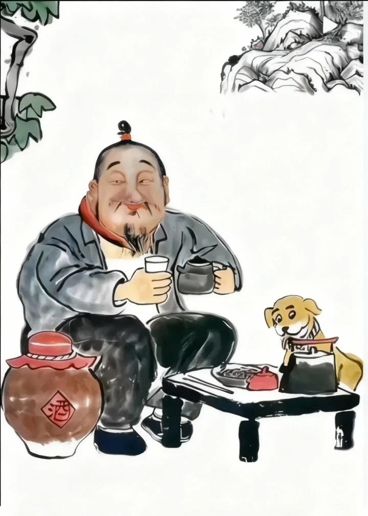 人生难得几日闲，
一杯浊酒醉流年，
忘却烦恼身边事，
……请友续句……？
[微风