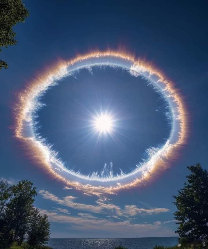 日晕彩虹[哆啦A梦吃惊]📍 Alaska, USA 📸 A phenomen