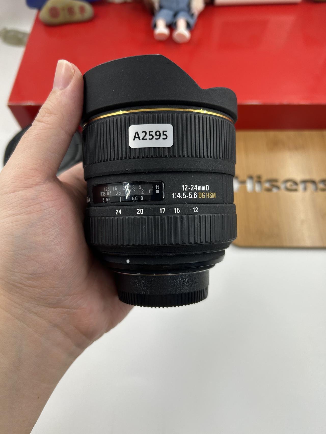 尼康口适马12-24mm f4.5-5.6镜头，一代全画幅超广角镜头，成色9成新