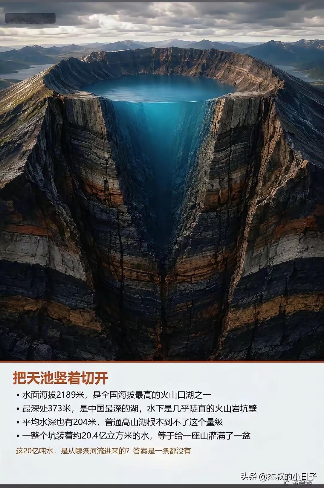 知识点，长见识了！

这就是天池的真实样子！