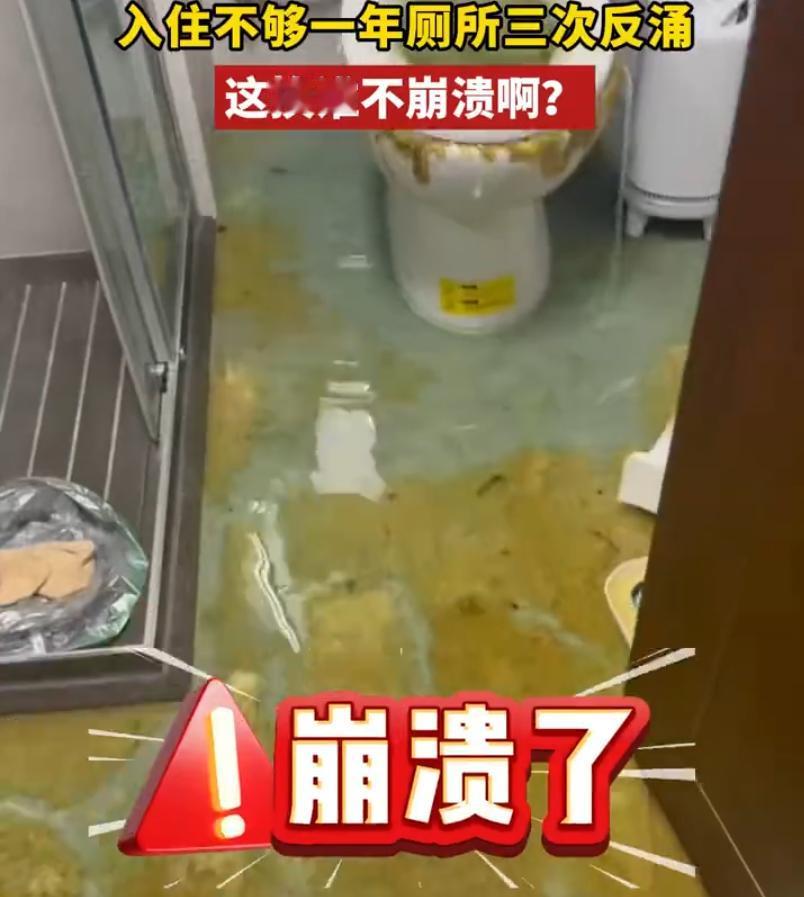 花大价钱买新房。入住不到一年，新房臭的像茅房！你说，堵心不？
前不久，广东佛山一