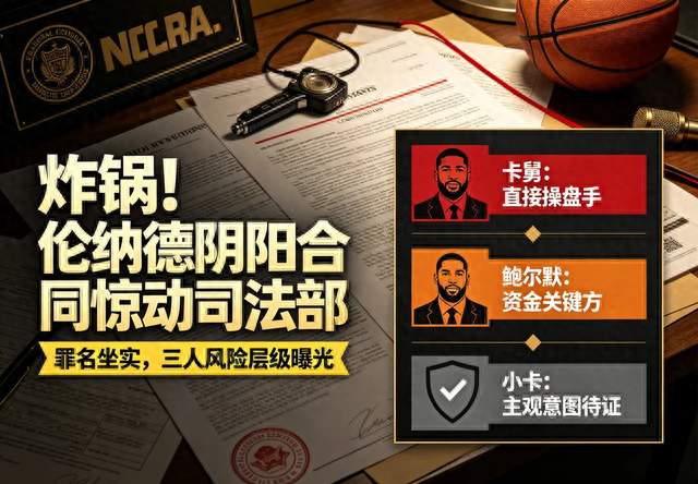 炸锅！伦纳德阴阳合同惊动司法部，谁最有可能面临牢狱之灾？