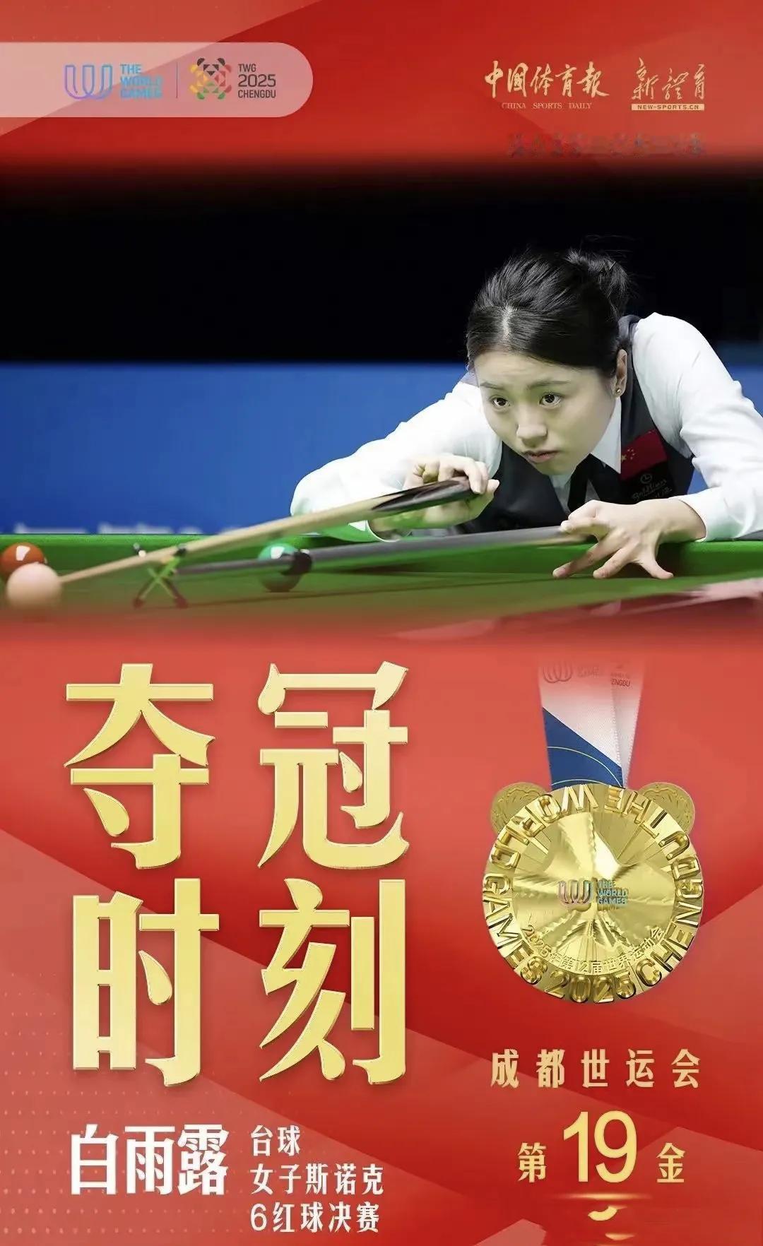 中国骄傲！世运会白雨露今日夺冠，肖国栋明日争冠，都是中华好儿女，中国威武！
世运