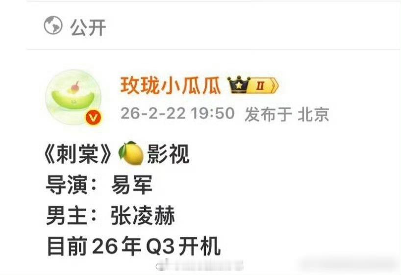 🍉《刺棠》张凌赫张婧仪，这个组合颜值真的爱了爱了，期待合作小说算最新出的小说里