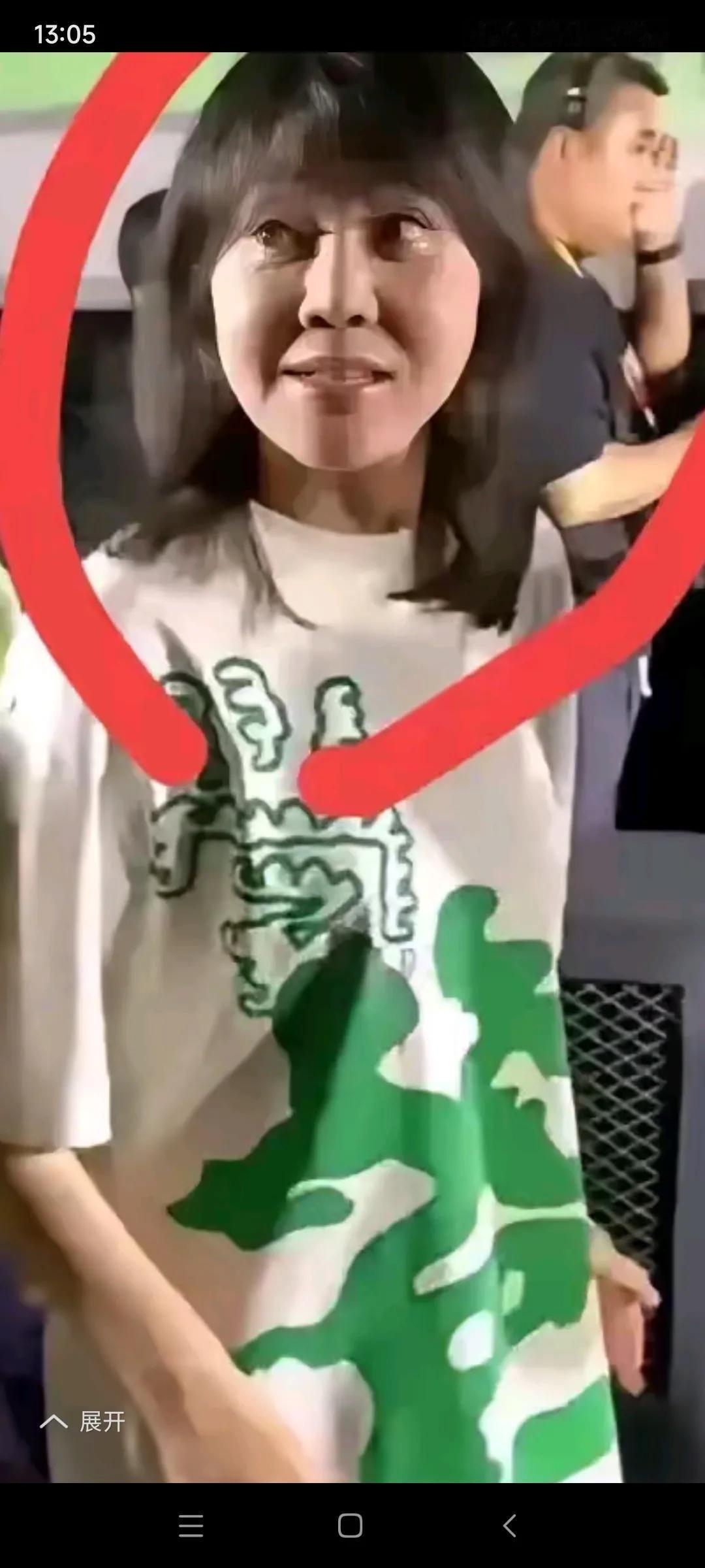 这人是谁呀，看着好像闫妮，是她吗？