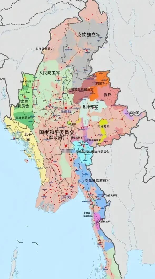缅甸这个国家现在最大的问题，说白了就是贪心不足蛇吞象——当年硬吞下了一块自己根本