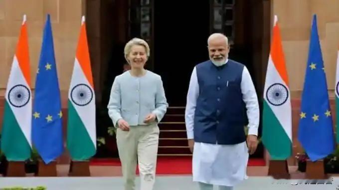 冯德莱恩突然讨好印度，让老仙很开心，欧盟委员会主席冯德莱恩说：“印度崛起了，欧洲