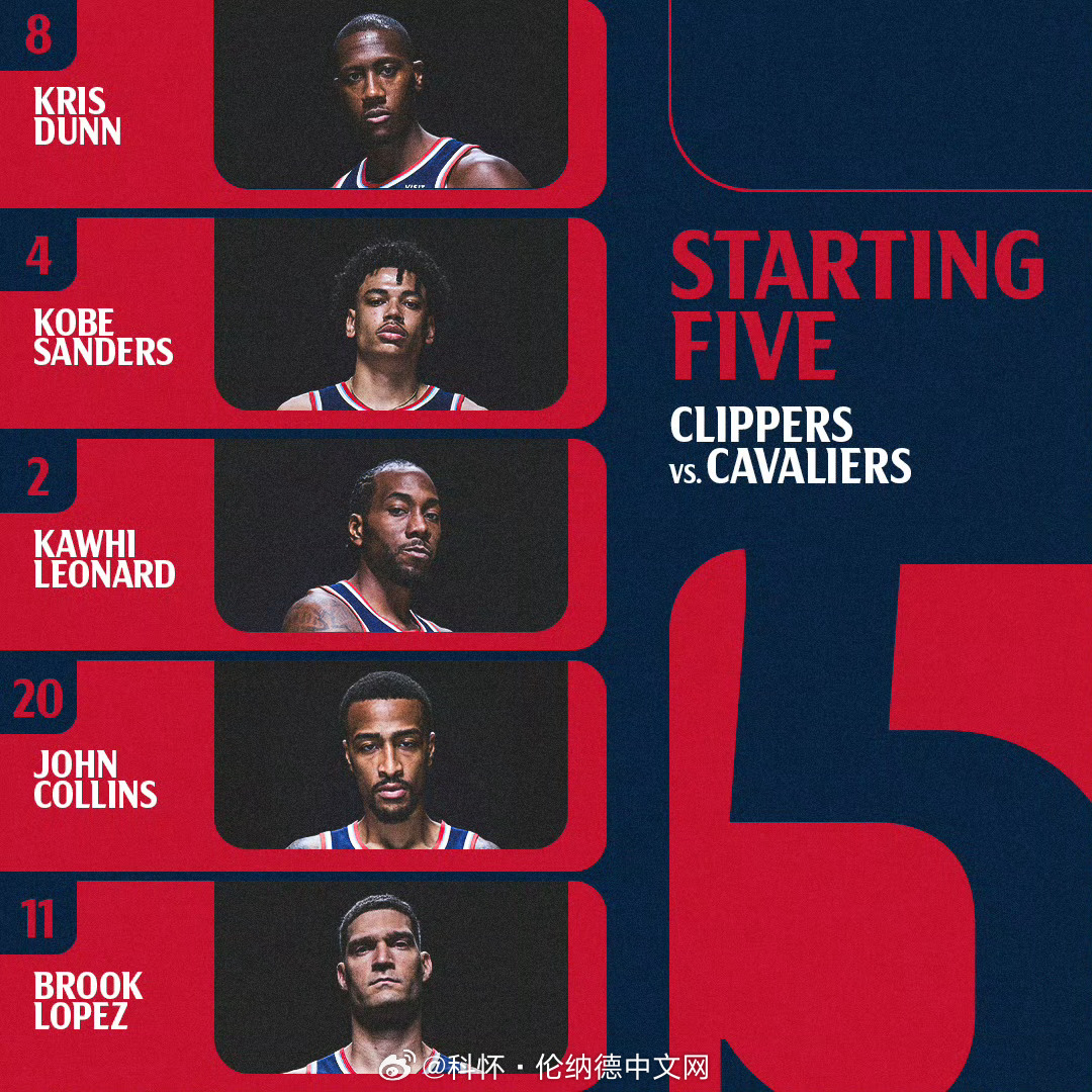 今日对阵骑士比赛首发…骑士那边登哥不打 