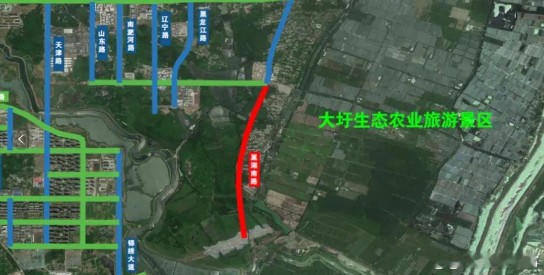 【 合肥这条路继续南延 】日前，安徽合肥，巢湖南路（锦绣大道-方兴大道）工程施工
