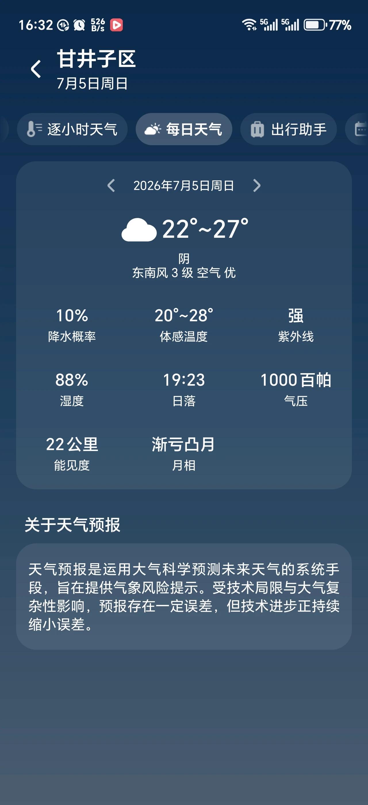 晚上不是22度，是多少度？