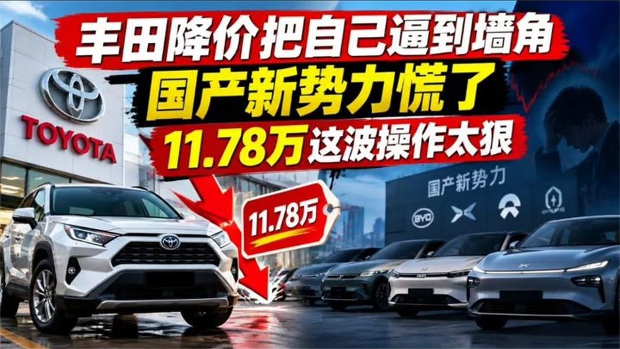 丰田降价把自己逼到墙角，国产新势力慌了，11.78万这波操作太狠