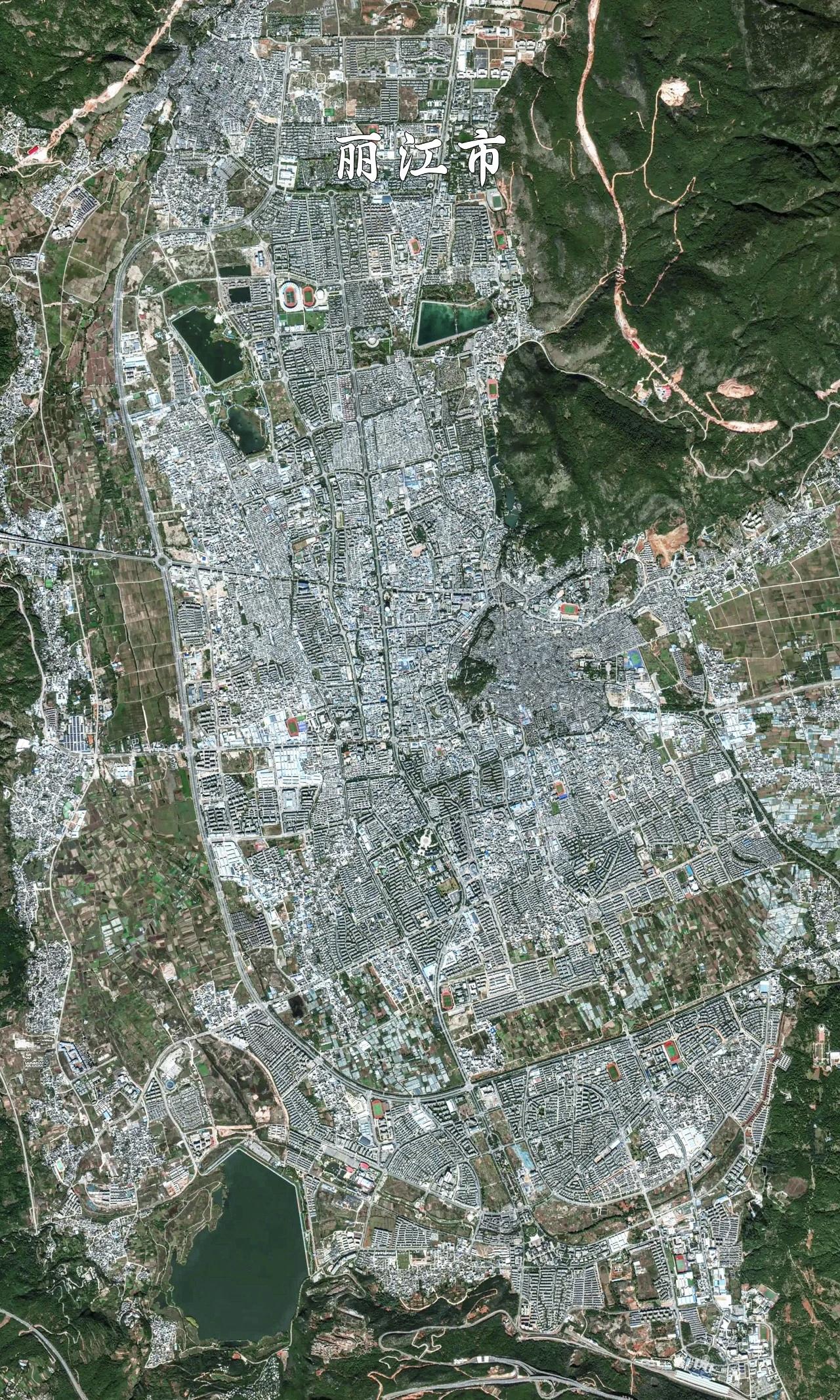 云南省丽江市高清卫星图