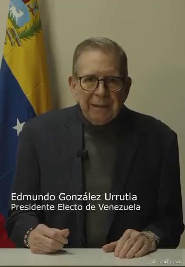 委内瑞拉2024年竞选失败的反对派总统候选人埃德蒙多·冈萨雷斯跳出来发表演讲：▪