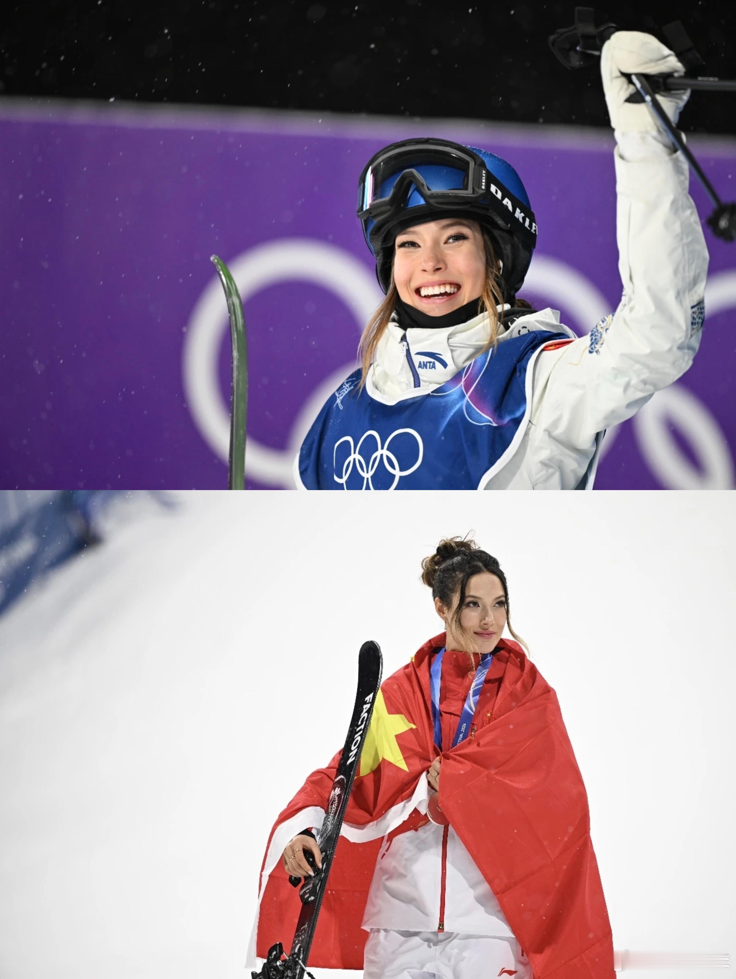 谷爱凌再获一银！凌晨进行的米兰冬奥会自由式滑雪女子大跳台决赛，中国队选手谷爱凌以