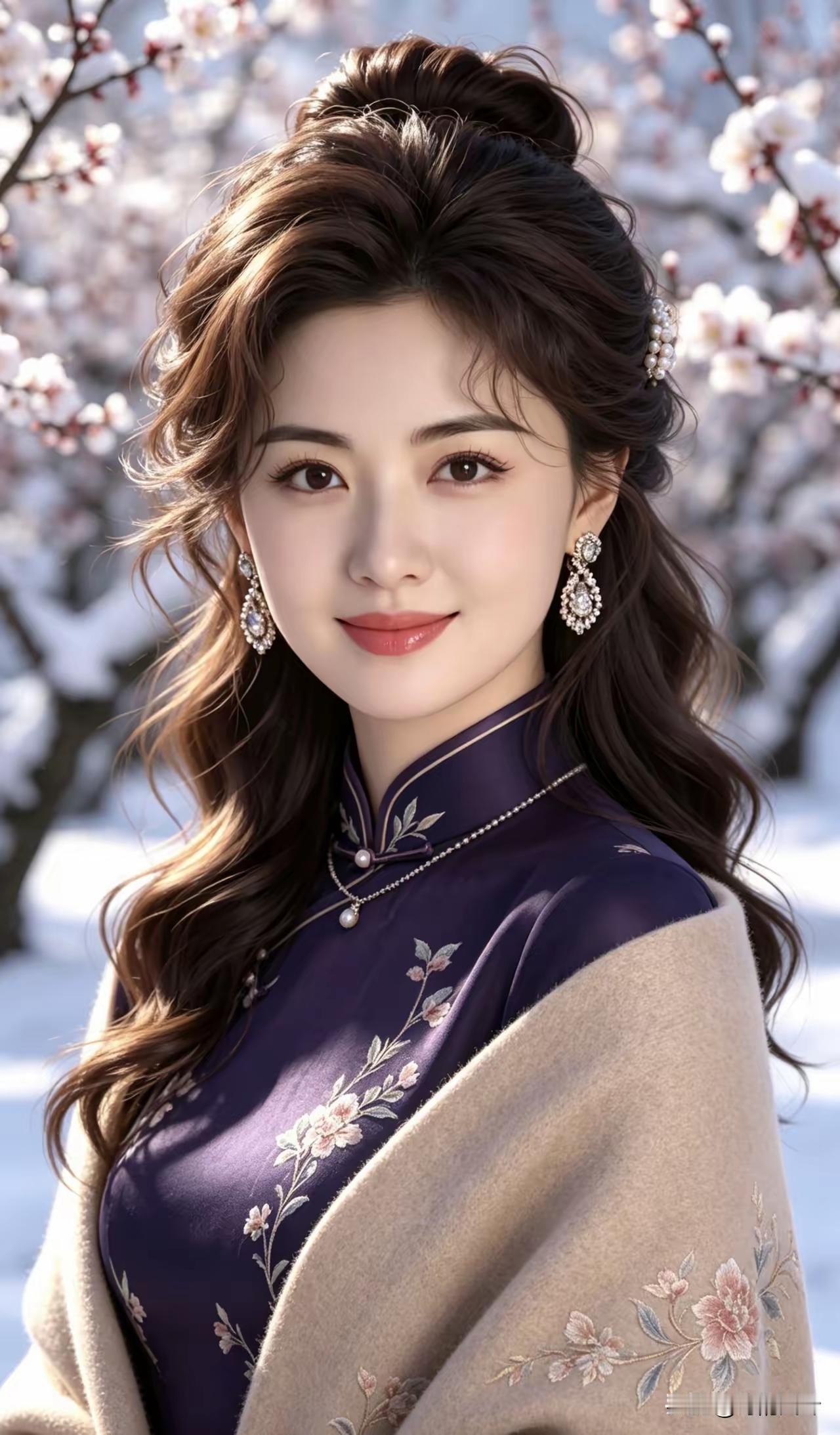 天净沙·春颜
春风十里红霞，
嫣然笑胜繁花，
粉面含羞韵雅。
容光如画，
清妍自