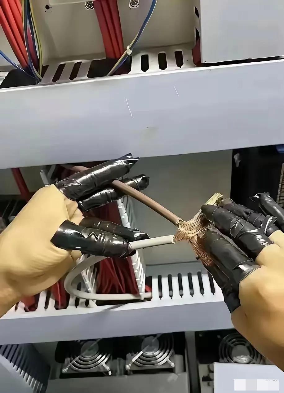 谁再跟我说绝缘胶带能绝缘的，我保证不打s你才怪……[流泪]