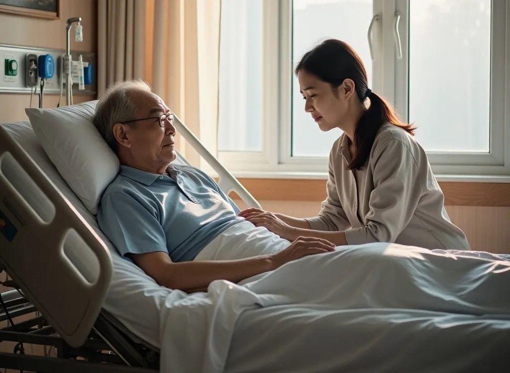 刚刚听来的真事，78年的独女，70多岁的老父亲患癌症，并发转移，刚刚手术，家里还